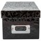 DCWV Mini Box W/Bookplate 5.33"X7.33"X4.25"-Black Floral Vine